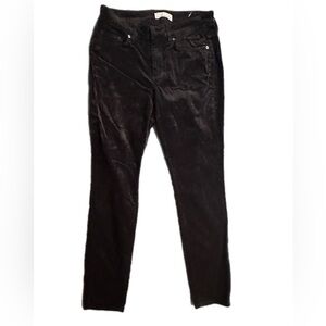 Loft Black Velvet‎ Pants